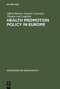 bokomslag Health Promotion Policy in Europe