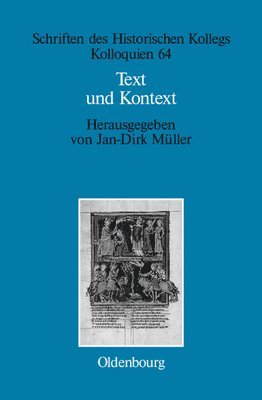 Jan-Dirk Müller, Jan-Dirk Elisab Müller Müller-Luckner - Text und Kontext, Inbunden