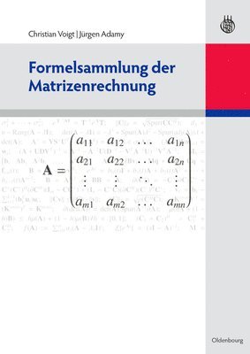 Formelsammlung Der Matrizenrechnung 1