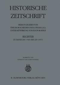 bokomslag Register Zu Band 200 (1965) Bis 225 (1977)