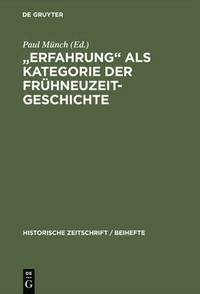 bokomslag Erfahrung ALS Kategorie Der Fruhneuzeitgeschichte