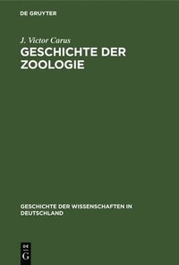 bokomslag Geschichte Der Zoologie