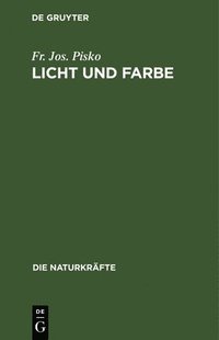 bokomslag Licht Und Farbe