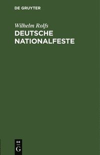 bokomslag Deutsche Nationalfeste