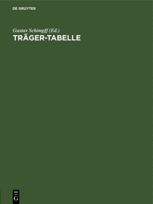 Trger-Tabelle 1