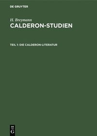 bokomslag Die Calderon-Literatur