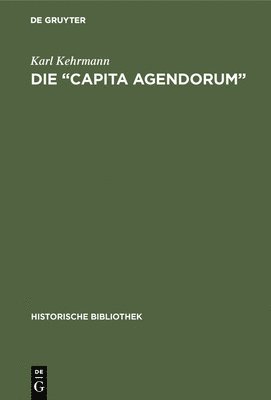 bokomslag "Capita agendorum"