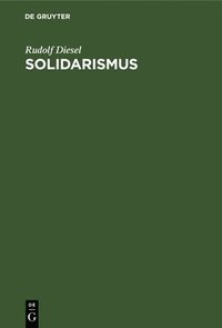bokomslag Solidarismus