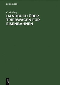 bokomslag Handbuch ber Triebwagen Fr Eisenbahnen