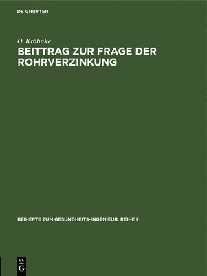 bokomslag Beittrag Zur Frage Der Rohrverzinkung