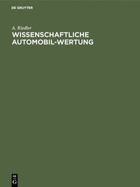 bokomslag Wissenschaftliche Automobil-Wertung