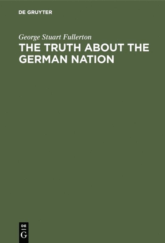 truth about the german nation