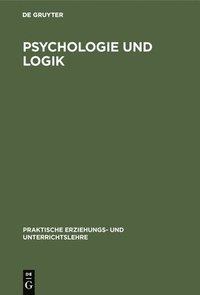 bokomslag Psychologie Und Logik