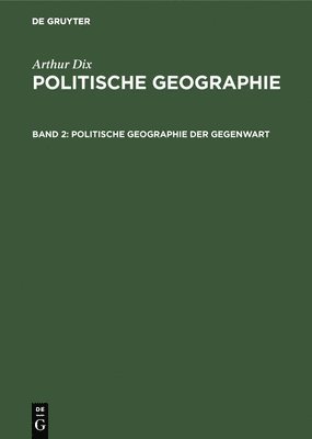 Politische Geographie Der Gegenwart 1