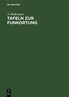 bokomslag Tafeln Zur Funkortung