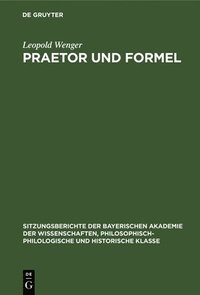 bokomslag Praetor Und Formel