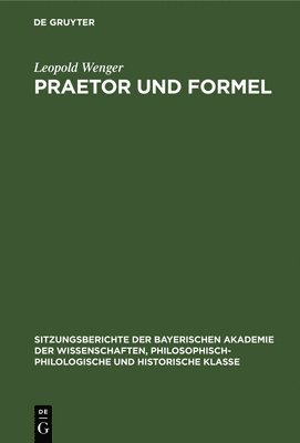 bokomslag Praetor Und Formel