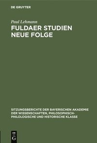 bokomslag Fuldaer Studien Neue Folge