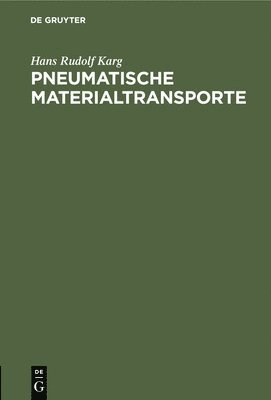 bokomslag Pneumatische Materialtransporte