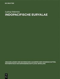 bokomslag Indopacifische Euryalae