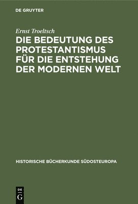 bokomslag Die Bedeutung Des Protestantismus Fr Die Entstehung Der Modernen Welt