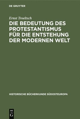 bokomslag Die Bedeutung Des Protestantismus Für Die Entstehung Der Modernen Welt