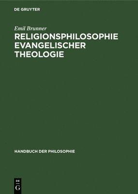 bokomslag Religionsphilosophie Evangelischer Theologie