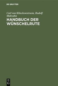 bokomslag Handbuch Der Wnschelrute