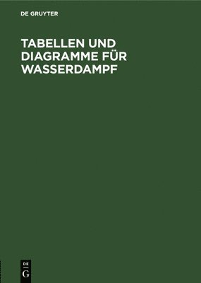 bokomslag Tabellen Und Diagramme Fr Wasserdampf