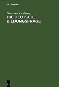 bokomslag deutsche Bildungsfrage