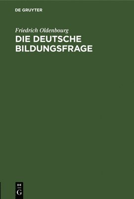 bokomslag deutsche Bildungsfrage