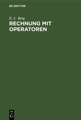 bokomslag Rechnung Mit Operatoren