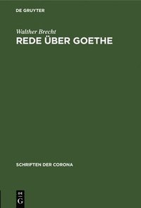 bokomslag Rede UEber Goethe