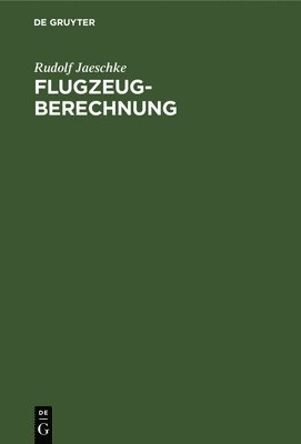 bokomslag Flugzeugberechnung