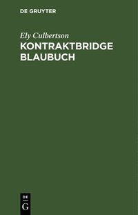 bokomslag Kontraktbridge Blaubuch
