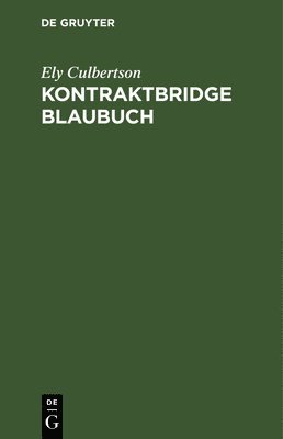 Kontraktbridge Blaubuch 1