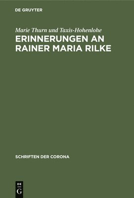 bokomslag Erinnerungen an Rainer Maria Rilke