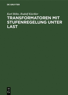 bokomslag Transformatoren Mit Stufenregelung Unter Last