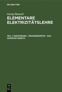 bokomslag Einfhrung - Grundbegriffe - Das Ohmsche Gesetz