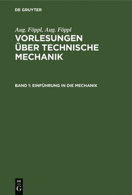 bokomslag Einfhrung in Die Mechanik