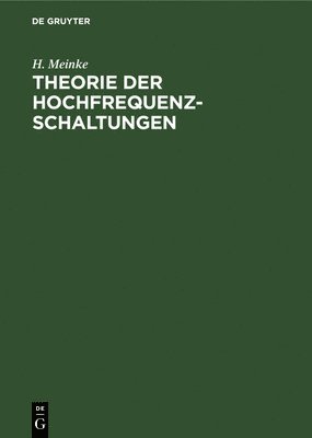 bokomslag Theorie Der Hochfrequenz-Schaltungen