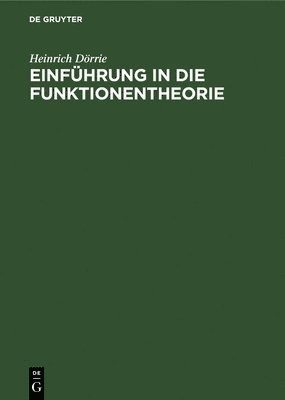 Einfhrung in Die Funktionentheorie 1