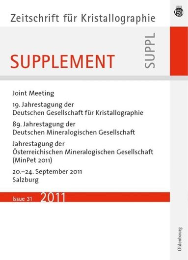 Oldenbourg - 19. Jahrestagung der Deutschen Gesellschaft für Kristallographie, September 2011, Salzburg, Austria, Inbunden