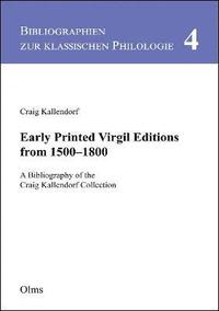 bokomslag Early Printed Virgil Editions from 1500--1800