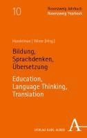 bokomslag Bildung, Sprachdenken, Übersetzung  | Bildung, Language Thinking, Translation