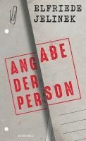 bokomslag Angabe der Person