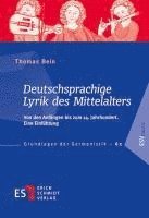 Deutschsprachige Lyrik des Mittelalters 1