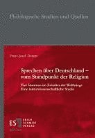 bokomslag Sprechen über Deutschland - vom Standpunkt der Religion