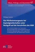 bokomslag Das Mindeststeuergesetz bei Kapitalgesellschaften unter Rückgriff auf die Vorschriften des HGB