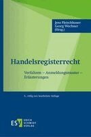 Jens Fleischhauer, Georg Wochner - Handelsregisterrecht, Inbunden
